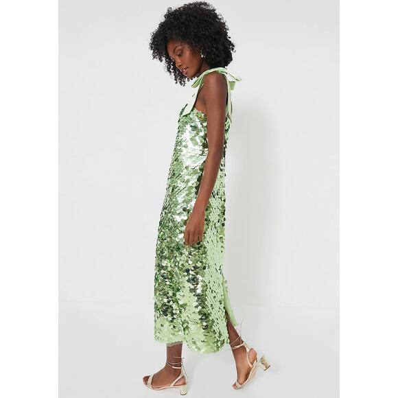 Tuckernuck Mint Chip Roxy Sequin Midi Dress - Picture 4 of 9